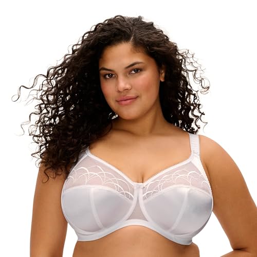Elomi Women's Plus-Size Cate Underwire Full Cup Banded Bra, White, 36G UK/36I US