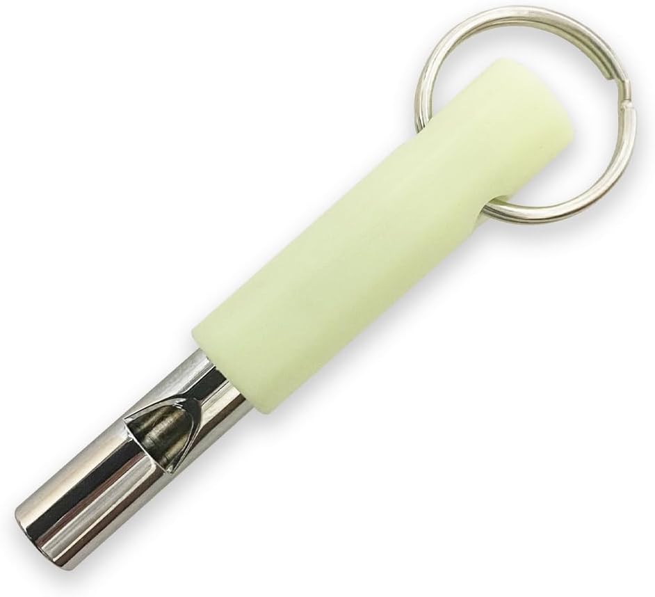 Wakuwaku Glow Whistle, Glow Whistle, For Crime Prevention, Disaster Prevention, Key Chain, Outdoors, Camping, Markers, Disaster Preparedness Goods, Convenient, Glow in the Dark