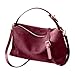 Imagen de CAKEEYUM Bolso de Ante Vintage borgoña Ante Bandolera Bolso Suave de Hombro Slouchy para Mujer