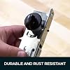 قفل باب SUMMIT DOORWARE Adams Rite Style Thumbturn Mortise Lock | أسود، قفل باب واجهة متجر حديث بلمسة نهائية من Duronotic