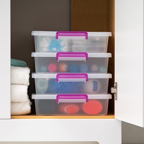 Iris 586040 Usa Plastic Storage Bins With Lids 6 Qt. Craft Organizers And Storage, Art Supply Storage Organizer thumb #6