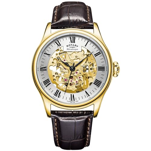 Rotary Greenwich Skeleton Men's Silver Watch GS02941/03