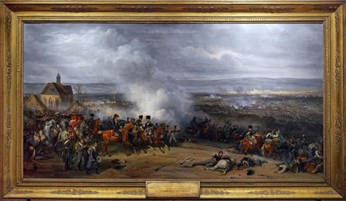 Pintura sobre lienzo clásica Battaglia di Laubressel de Jean Charles Langlois en 60x90cm