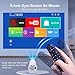 HY300PRO Mini Projector with Wifi and Bluetooth, Portable Projector 4K Support, Auto Keystone, Air Mouse Remote, Voice Control, 180 Degree Rotation Smart Proyector for Outdoor/Bedroom/Movie