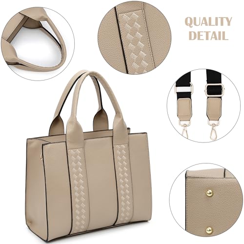 Image of DMICXEL Tote Bag Crossbody Purses for Women Shoulder Handbag PU Leather Top Handle Satchel Bags