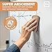 SCRIBBLEDO Boho Magnetic Dry Erase Eraser for Whiteboard Erasers 2 Pack 2x4 Inch White Board Erasers for Teachers Classroom Office Home School Dry Eraser