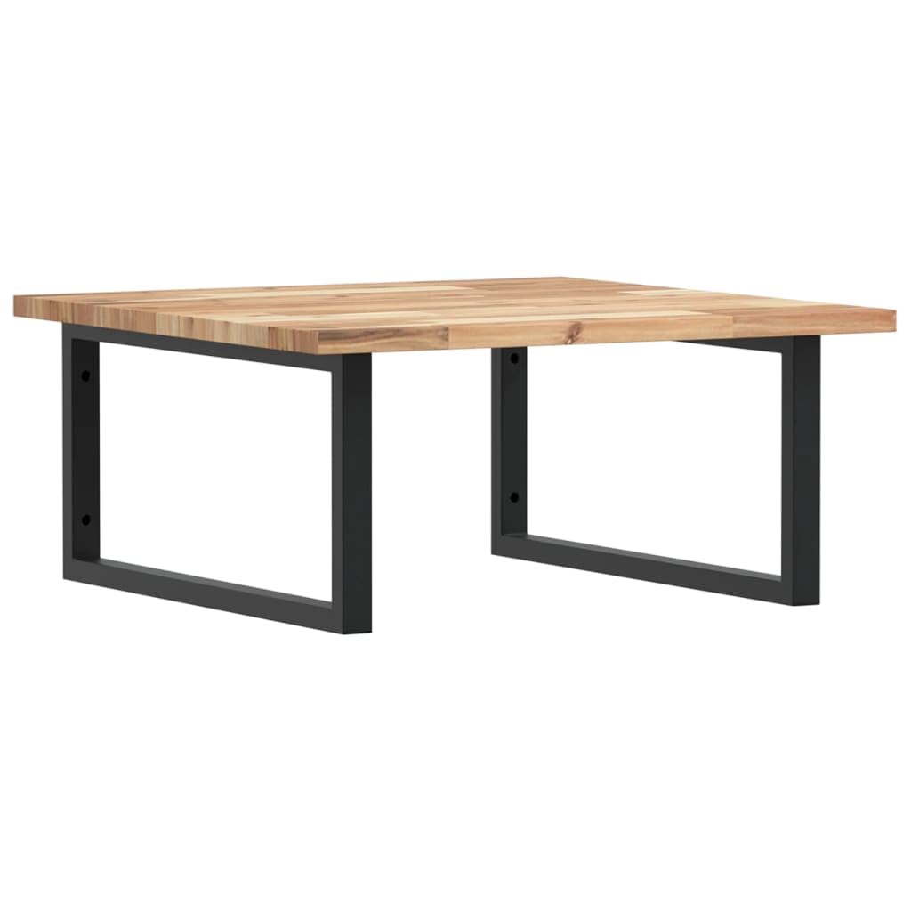 Piano lavabo in legno massiccio di acacia, 60 x 60 cm
