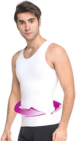 Formeasy Men`s Seamless Shapewear Singlet Corset Tummy Control Compression