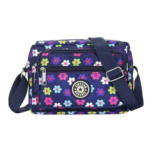 Image of MOMISY Women Mobile Messenger cellphone Bag Ladies Nylon Shoulder Cross Body Long Strap for College, Outing, Travelling, Work