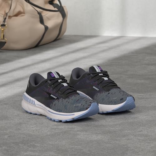 Brooks Brooks Women's Adrenaline GTS 22 Supportive Running Shoe - Lavender/Black/Grey - 8.5 Medium