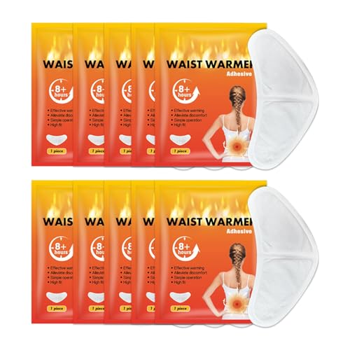 Parches Adhesivos de Calor – Almohadillas autocalentables para los Hombros, 10 Almohadillas térmicas menstruales portátiles, Parches de Calor para molestias y de Espalda