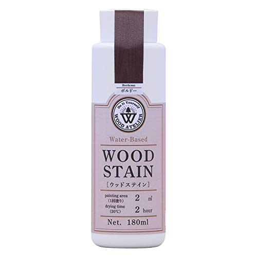 和信ペイント 水性着色剤 ウッドアトリエ ウッドステイン 180ml 800677 木目を生かした着色 WS-27 ボルドー