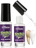 Pintura Dental Blanca FX Halloween, Maquillaje Dental Blanco Brillante Instantáneo SFX, Fórmula de Secado Rápido Duradera para Teatro, Cosplay, Actuación Escénica Pintura Dental Blanca Brillante