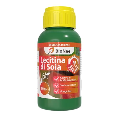 Lecitina di Soia – Sostanza di Base Naturale | Concentrato Idrosolubile per Uso Agricolo | Barriera Protettiva contro Funghi | Per Piante da Frutto, Ortive e Ornamentali (100 ml)
