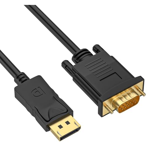 Omivine 1.8M DisplayPort to VGA Cable Cover