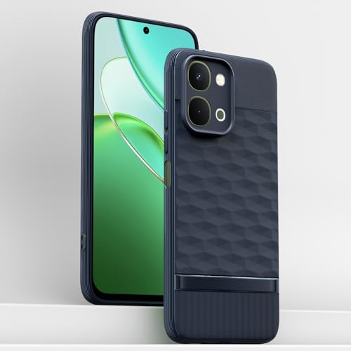 Image of Outlouders Back Cover for Vivo T5x / Vivo Y51 Pro /iQOO Z11x 5G | Full Camera Protection | TPU Soft Flexible Shockproof Bumper Case (Blue)