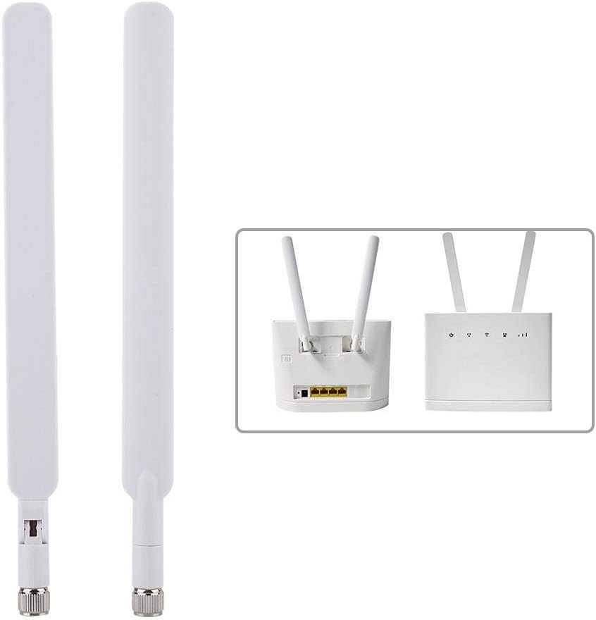 2PCS Router Antenna,2X 5dBi 4G LTE Antenna, Gain Antenna with SMA Connector, Antenna, Antenna for Huawei B310/B593/B315s/E5186s CPE Router