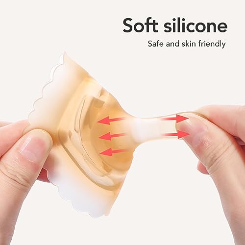 Miniatura 4 de Lactancia Materna Sin Dolor, Protección Calmante Para Pezones, Protectores De Silicona Para Pezones Que Evitan Grietas Y Molestias, Ideales Para Pezones Planos E Invertidos