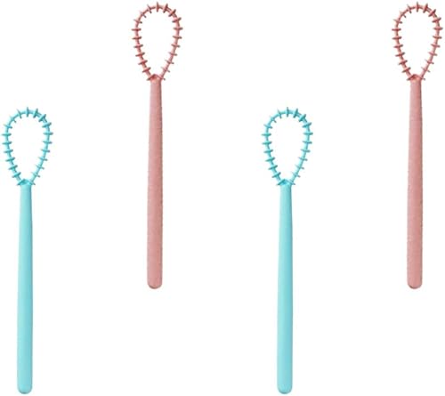 Cabilock Agitador de miel de plástico, 4 uds, jarabe de batidor de huevo, superficie lisa, seguro, fácil de usar, ideal para cocina, bar, viajes,