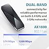 D-Link USB WiFi 6 Adapter AX1800 USB 3.0 Dual Band Long Range MU-MIMO Wireless Internet Network for Desktop PC Laptop Windows (DWA-X1850-B1) Black #3