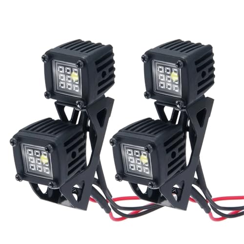 Focos parachoques RC de alta potencia compatibles con Traxxas TRX4 y Axial SCX10 1/10