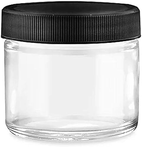 48 tarros de plástico transparente PET de 2 onzas con tapas, contenedor de limo vacío, tarros de crema para alimentos