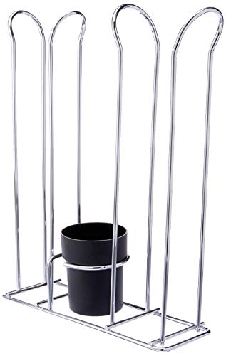 Organizador Copos Descartáveis Future Cromado/Preto