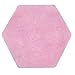 WERSHOW Hexagon Coral Rug - Ultra Soft Carpet for Princess Castle Playhouse Bedroom Length 55" Girls Anti-Slip Bottom Play Mat Indoor and Outdoor Fun(Pink)