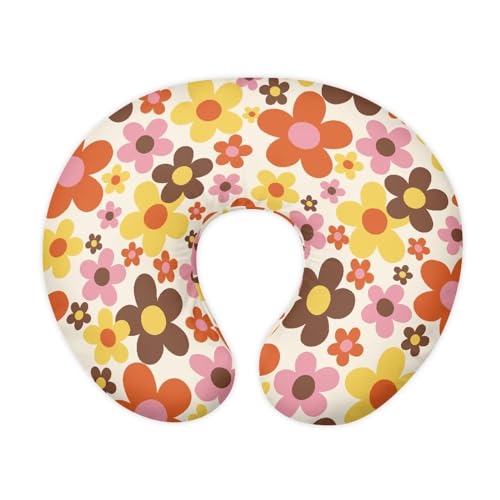 Image of Cute Flowers Pillow Cover for Infant Snug Stretchy Nursing Pillow Case for Bottle Feeding, Breathable Easy to Clean (22 inchx18 inchx6 inch)