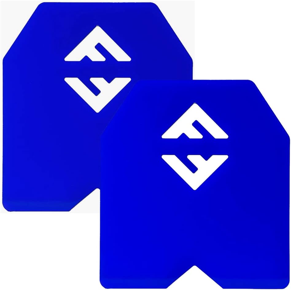 F&F STEEL Weight Vest Plates - 23.75LB Pair, 50LB Total - Compatible With Most Vests, Weight Carrier for High-Intensity Training and Weighted Vest Workouts