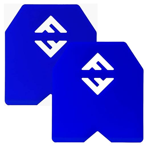 Weight Vest Plates, 23.75LB Plates Sold In A Pair - 50LB Total Vest Weight - F&F Fitness – Compatible With Most Vests, Weight Carrier - High-Intensity Training - Plates For Weighted Vest Workouts