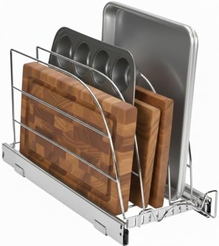 HOLDN’ STORAGE Pull Out Organizer for Bakeware, Cutting Board and...