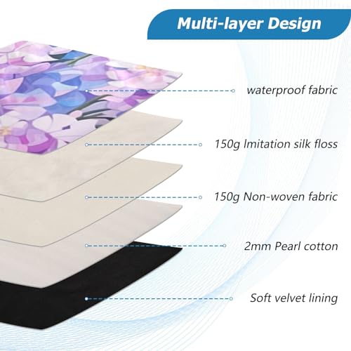 Funda para portátil 13-14 pulgadas impermeable con diseño flores miniatura 4