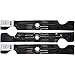 Lawn Mower Blade Set of 3 for 50" Cut Blades for Cub Cadet 742-04053, 742-04053a, 942-04053, 942-04053a...