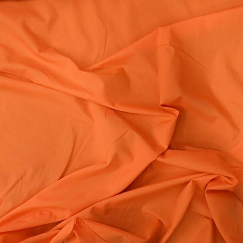 5 Yard Bolt - ORANGE 60" Wide Premium Cotton Blend Broadcloth Fabric