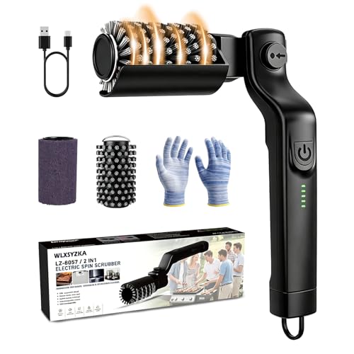 Electric Grill Brush, Rechargeable Cordless BBQ Cleaning Brush