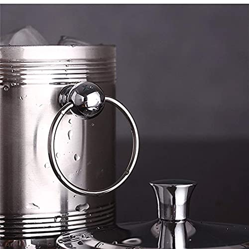 Seau à glace isotherme avec couvercle et pince pour conservation glaçons