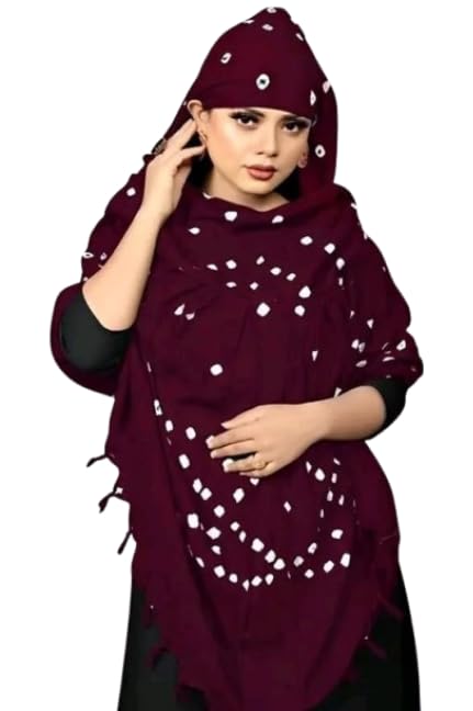 Women Cotton Stylish Hand Printed Scarf, Anti Pollution Full face Scarf With UV Sun Rays Protection for Women and Girls-image-40