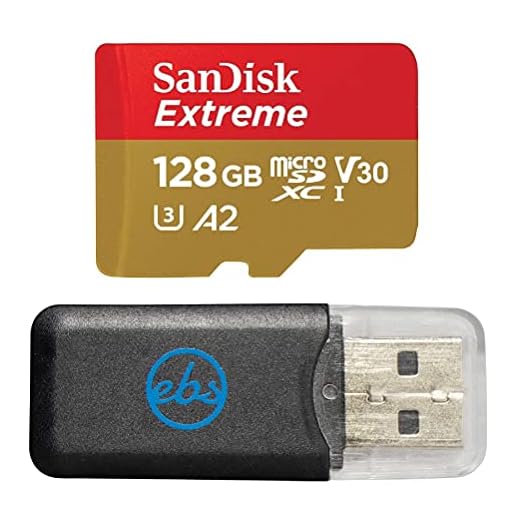 SanDisk Extreme 128GB Micro SD Memory Card for GoPro Works with GoPro Hero 9 Black Camera UHS-1 U3 / V30 A2 4K Class 10 (SDSQXA1-128G-GN6MN) Bundle with 1 Everything But Stromboli MicroSD Card Reader