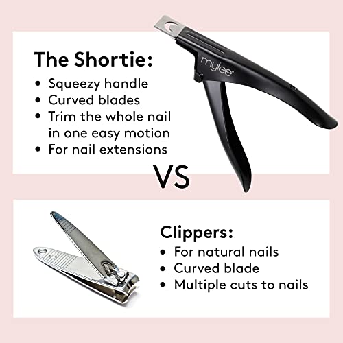 Mylee Cortaúñas Shortie para Extensiones de Uñas - Cortaúñas Preciso y Duradero, Herramienta de Manicura Profesional para Extensiones Acrílicas, Uñas Postizas y Tips - imagen 6