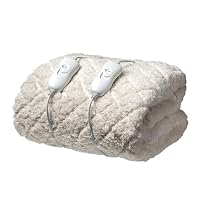 Daewoo Dreamz, Premium King Size Heated Fitted Blanket, 3 Heat Settings, Dual Zone controls, Machine Washable, Soft feel Cover-King Size Bed