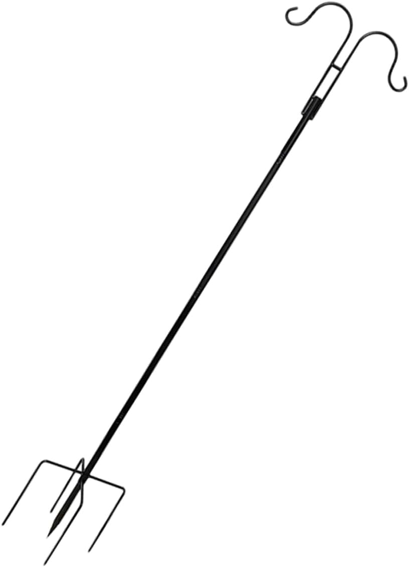 Garden Shepherd Hook for Outdoor Decor Metal Hook for Hanging Solar Lights Bird Feeders and Lanterns Weather-Resistant Design for Gardens and Weddings