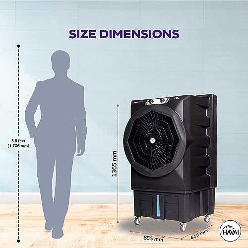 HAVAI Thunder Air Cooler- 110 Litres, 20 Inch Blade, Black 5 41dFfH9T1bL