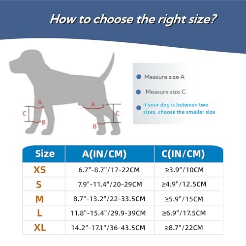 Image of Dog Knee Brace for ACL Tear Adjustable ACL Knee Brace for Dogs Front or Rear Leg, Hip Dysplasia, Arthritis, Ligament Injuries Leg Support Brace for Canine Recovery (S)