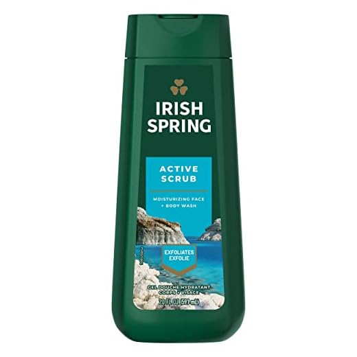 Irish Spring Active Scrub Body Wash for Men, 20 Oz