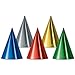 Foil Cone Hats (asstd colors) Party Accessory  (1 count)