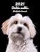 2021 Bichón maltés Planificador Semanal: 123 Páginas | Tamaño A4 | Calendario | 14 Meses | 1 Semana en 2 Páginas | Agenda Semana Vista | En español | Perro