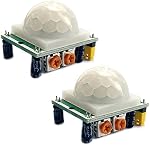Kiro&Seeu 2PCS HC-SR501 Pyroelectric Infrared IR PIR Human Motion Sensor Detector Module Compatible with Ard-uino Raspberry Pi, R501-IS-MD-2P