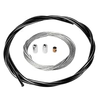 FortuneGlobe Universal Gaszug 2,50m mit Ummantelung – Für Vergaser-Roller 50cc, Motorrad und Mofa