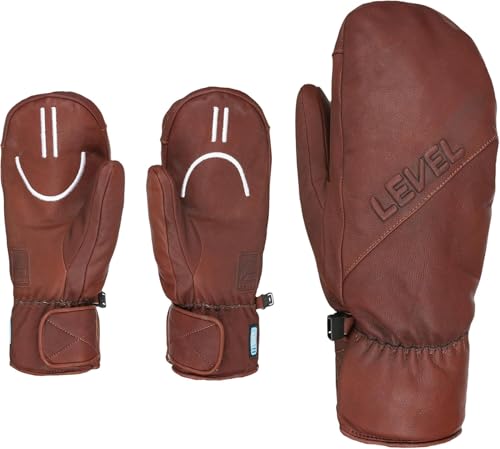 Level Darth Mitt - Skihandschuhe Damen und Herren, mit Klettverschluss, Winterhandschuhe Herren und Damen Wasserdicht, Unisex Aktumsaktiv Fäustlinge für Skifahren und Snowboard - 1 Paar